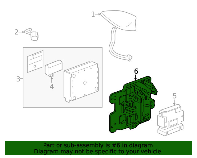 Genuine GM Communication Interface Module Bracket 84129868