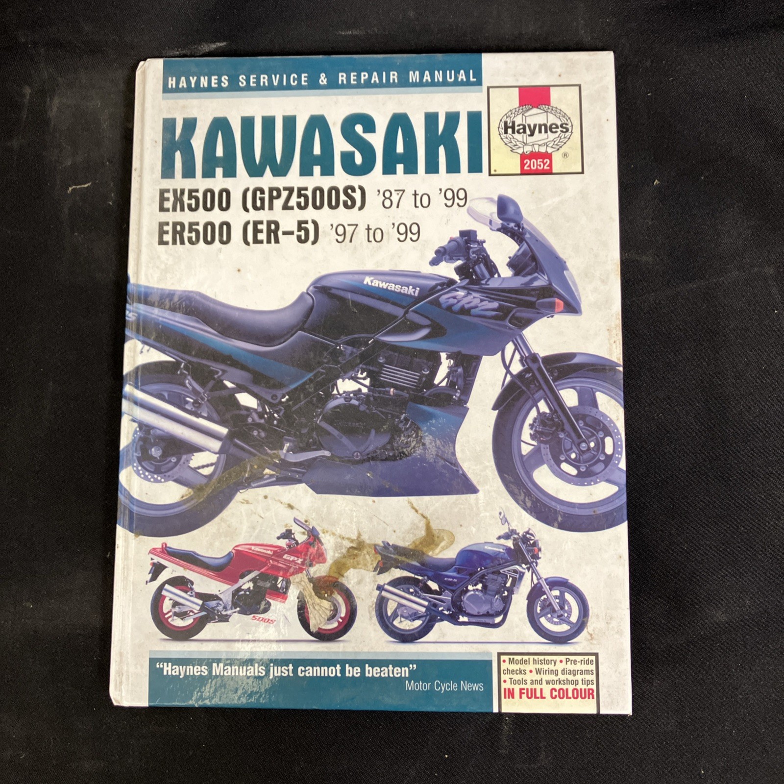 KAWASAKI EX500A/D (GPZ500S & NINJA) & ER500A (ER-5) 1987-99 REPAIR MANUAL