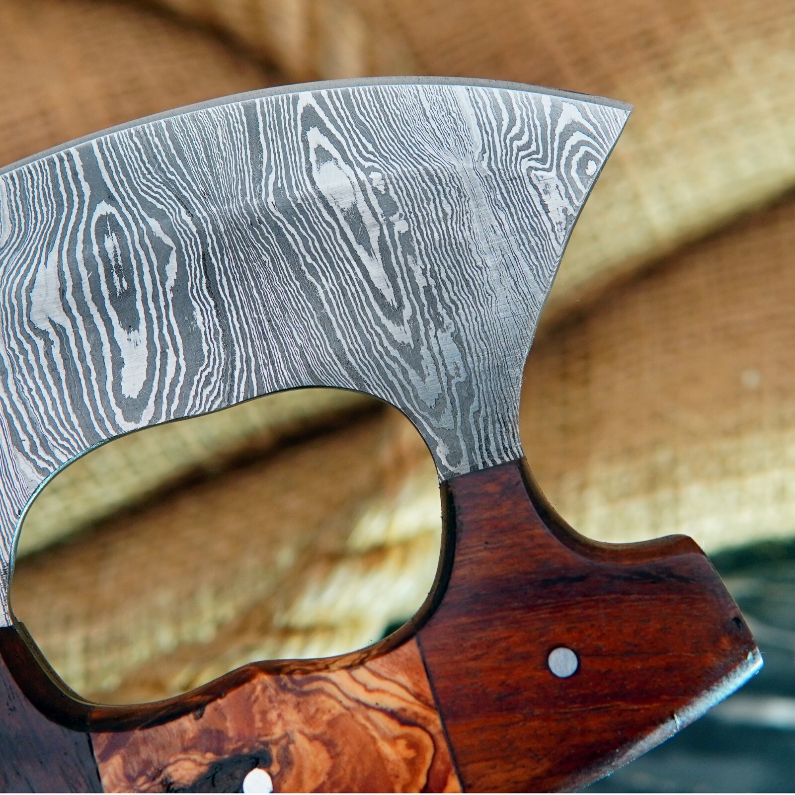 Handmade Damascus  Alaskan Ulu knife,Kitchen knife For Cutting