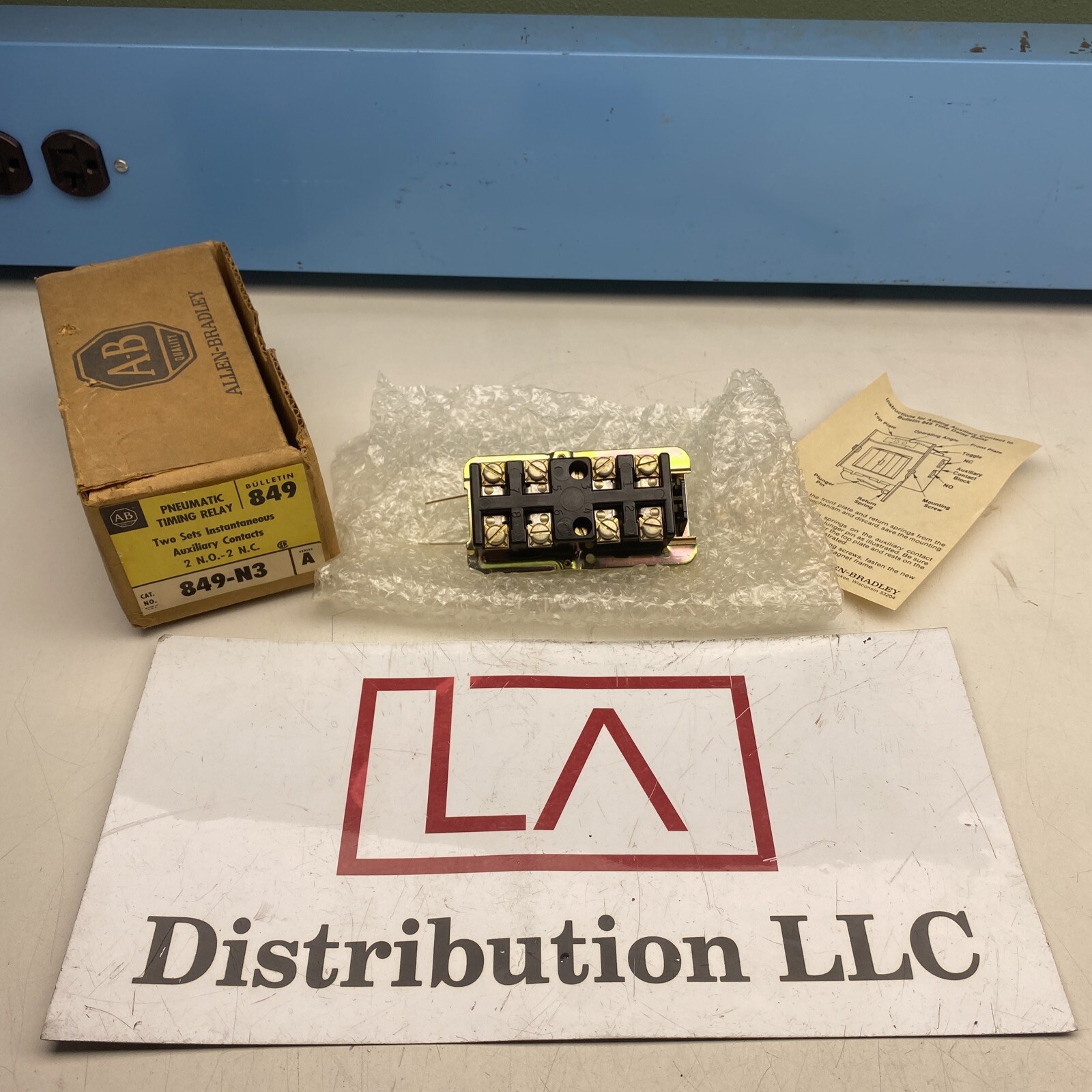 ALLEN BRADLEY 849-N3  SER A 849N3 PNEUMATIC TIMING RELAY NIB