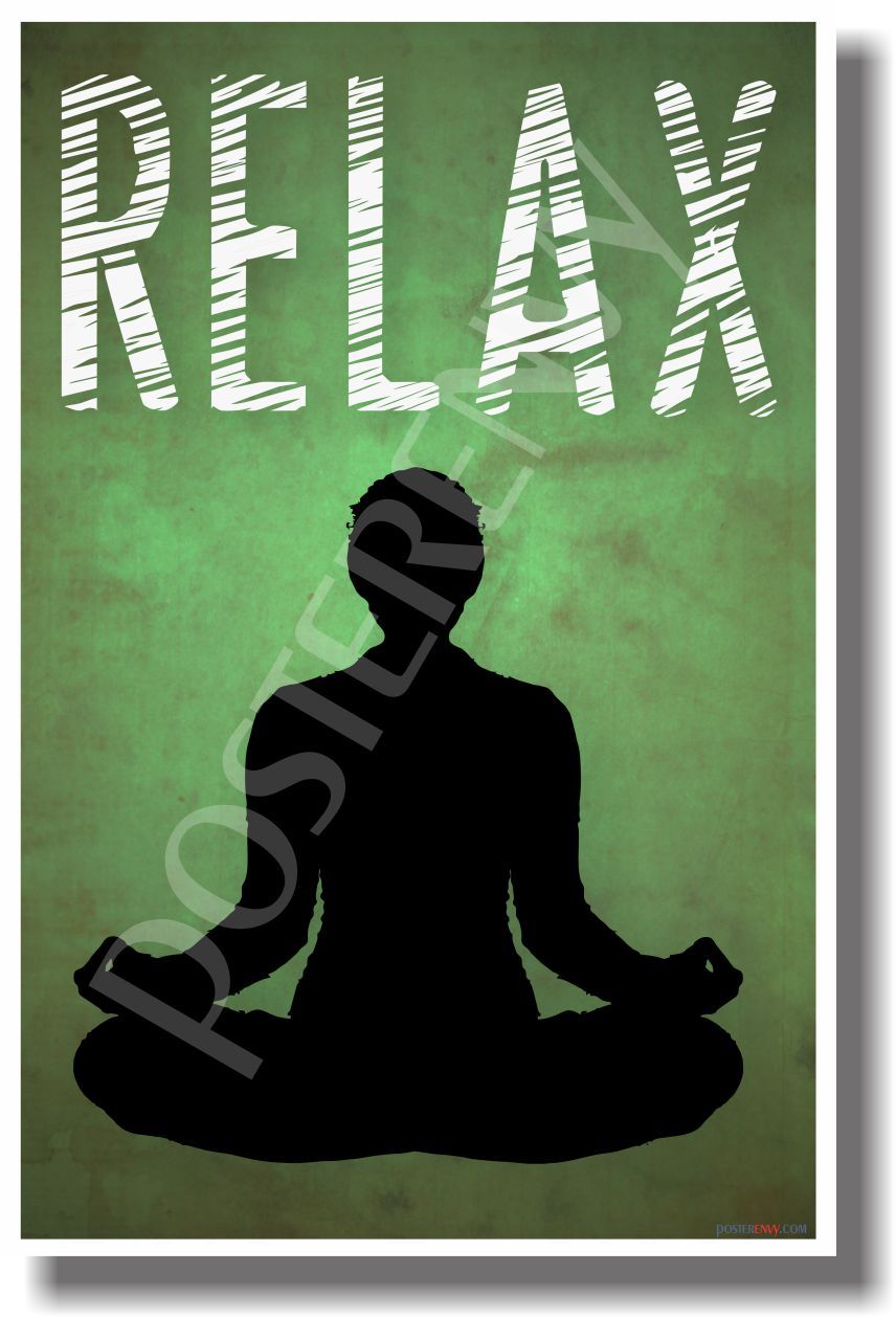 Relax - Green - NEW Motivational Poster (cm975)