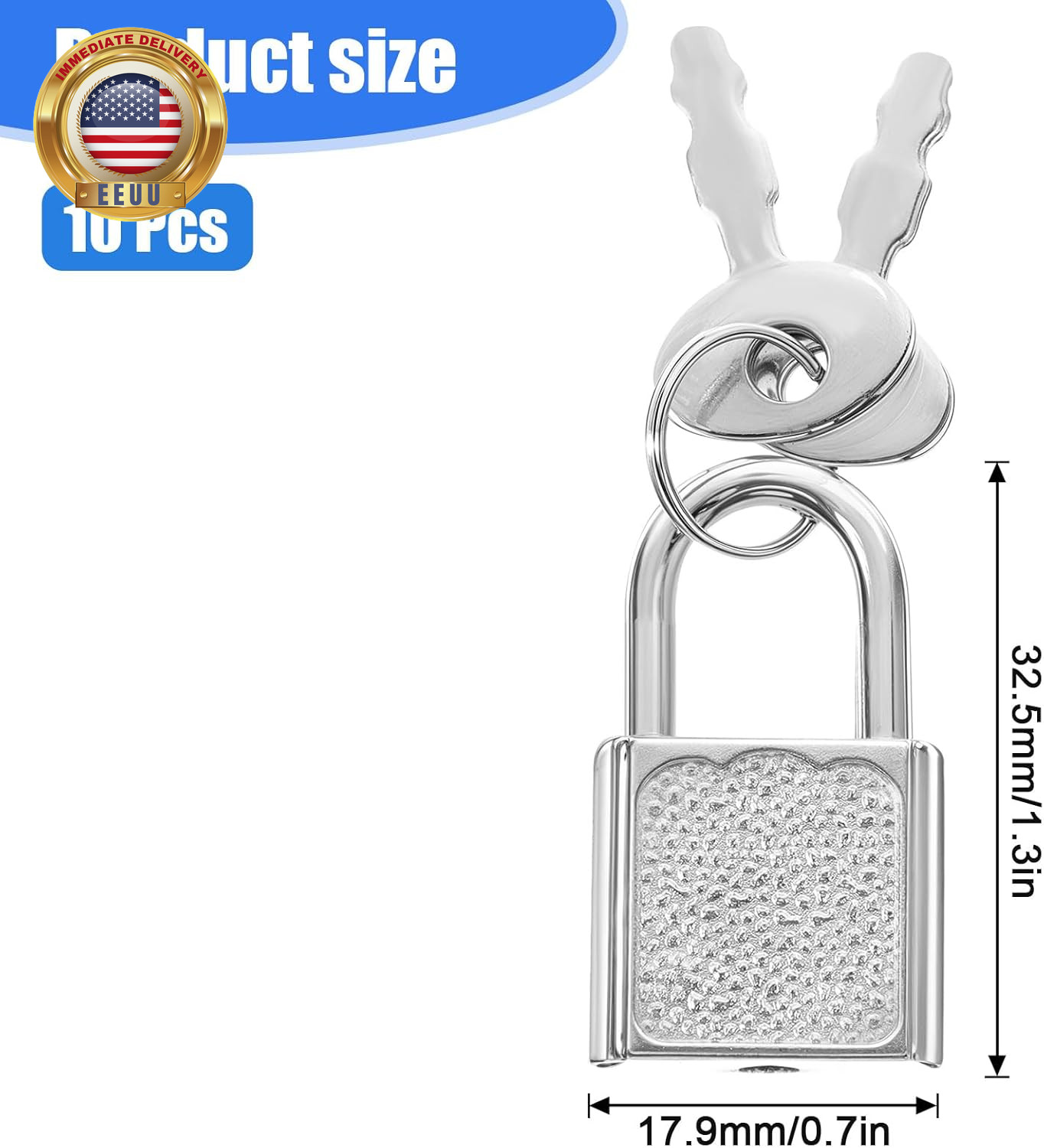 10Pcs Mini Cute Diary Padlocks Mini Locks with Keys Small Luggage Locks with Key