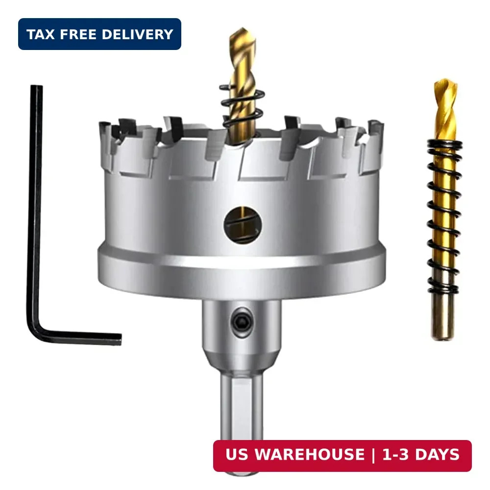 Tungsten Carbide Tipped 3 Inch TCT Hole Saw Drill Bit for Hard Metal Drilling