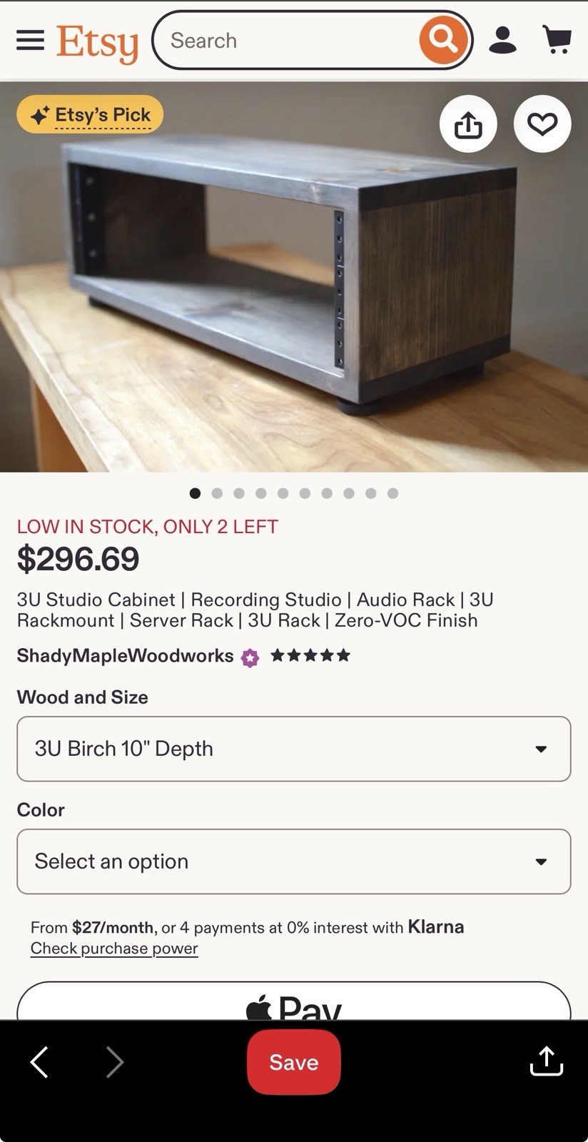 studio rack cabinet / Real Wood