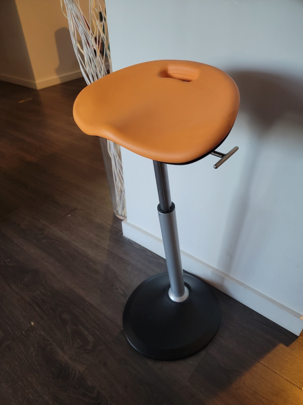 Focal Upright Mobis Leaning Active Stool Adjustable Height Seat - Citrus