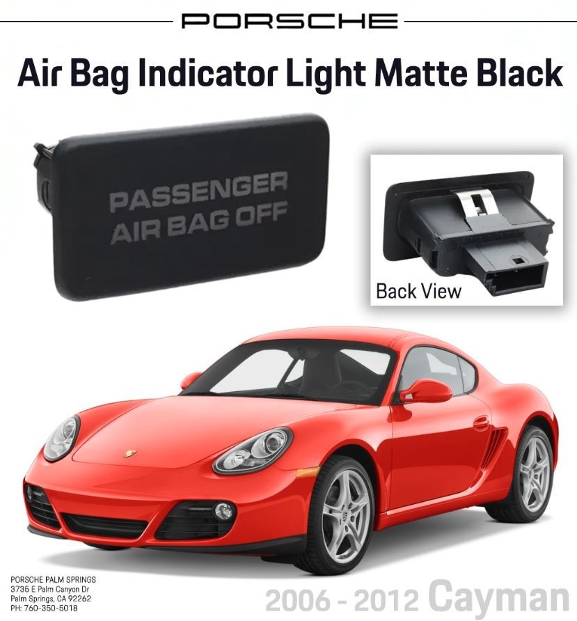 2006-2012 Genuine Porsche Cayman Console Air Indicator Light 99764116501A05