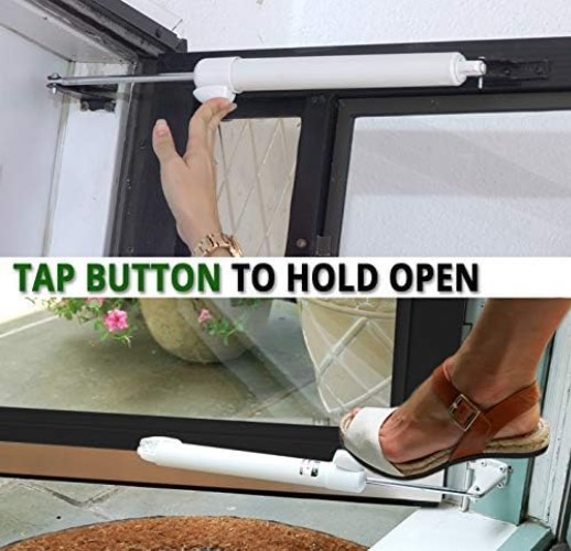 Touch 'n Hold Smooth - Heavy Duty Door Closer System Black