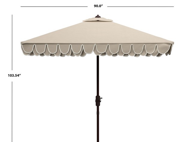 Safavieh VALANCE 7.5F SQ CRANK UMBRELLA, Reduced Price 2172773113 PAT8406C