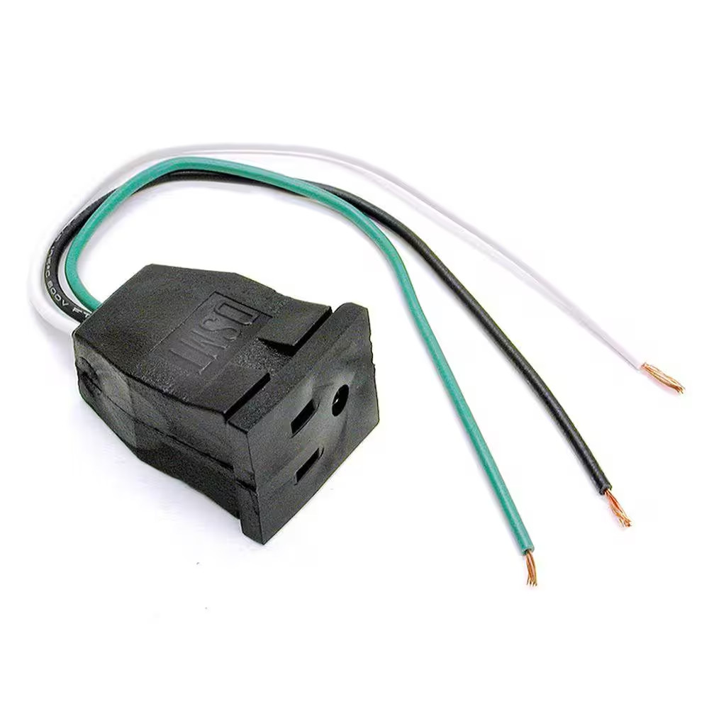 10 In. Evaporative Cooler Pump Pigtail Receptacle Free Ship NEW