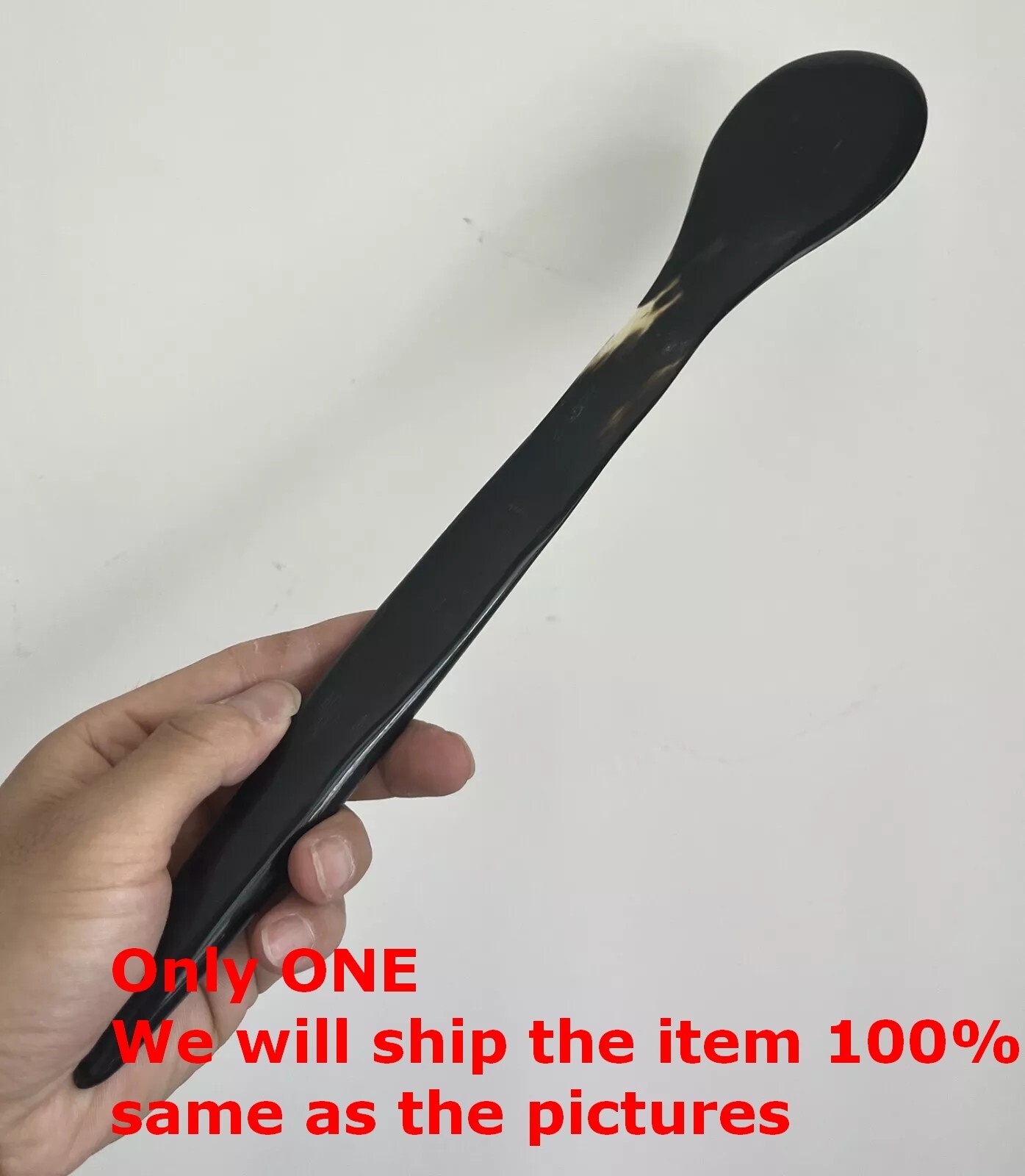 14.6" Flexible Buffalo Horn Strip Spanking Paddle Butt Slapper Punishment Tool