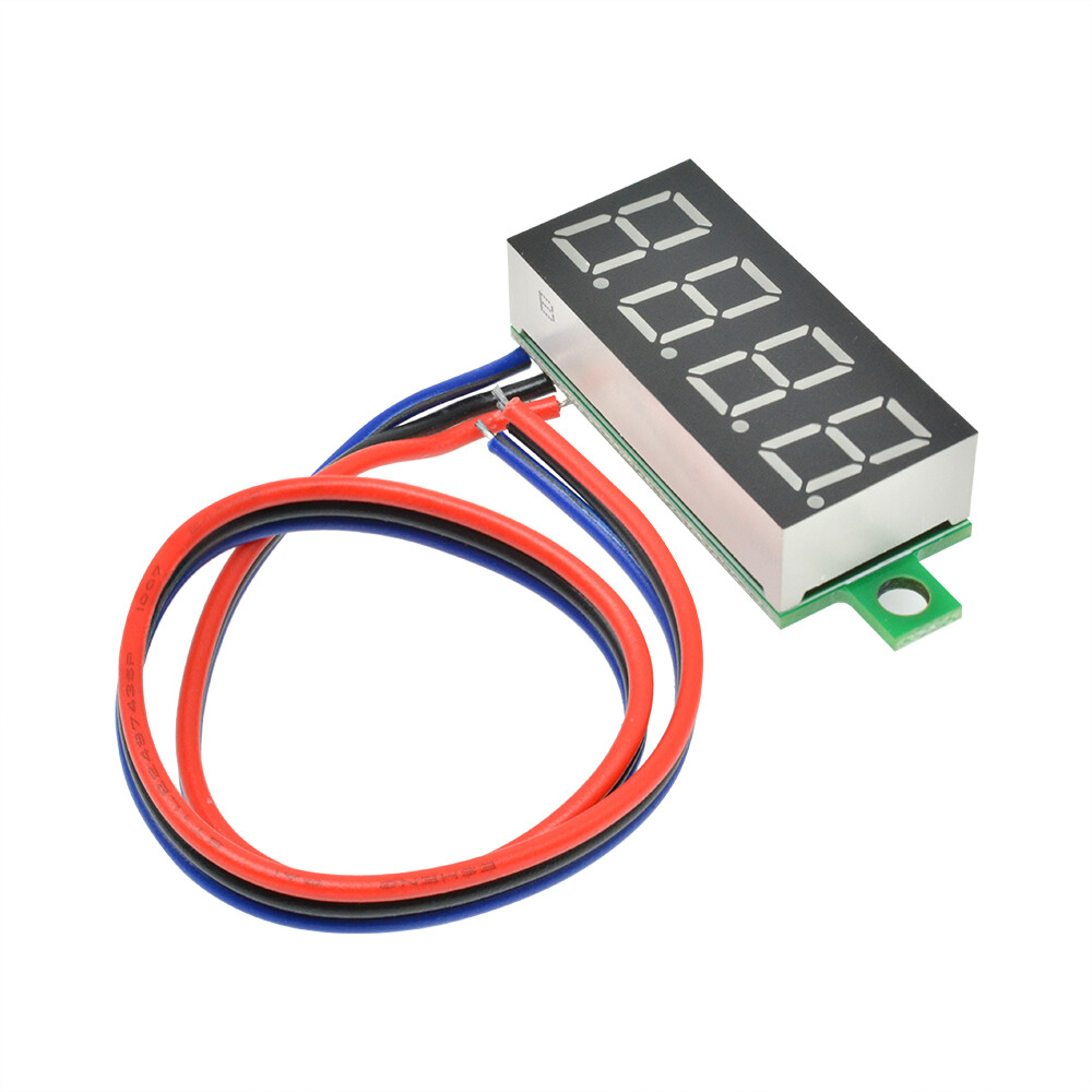 0.36" Digital 4-Digit Voltmeter LED 0-100V Voltage Tester Panel Meter 3-Wire