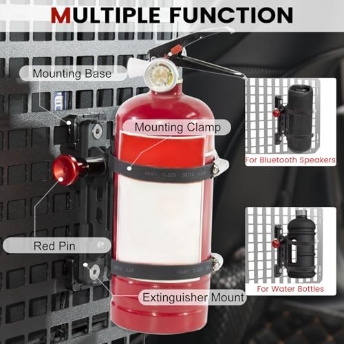 CNC Aluminum Quick Release Fire Extinguisher Mount Molle Panel, Fire Extinguishe