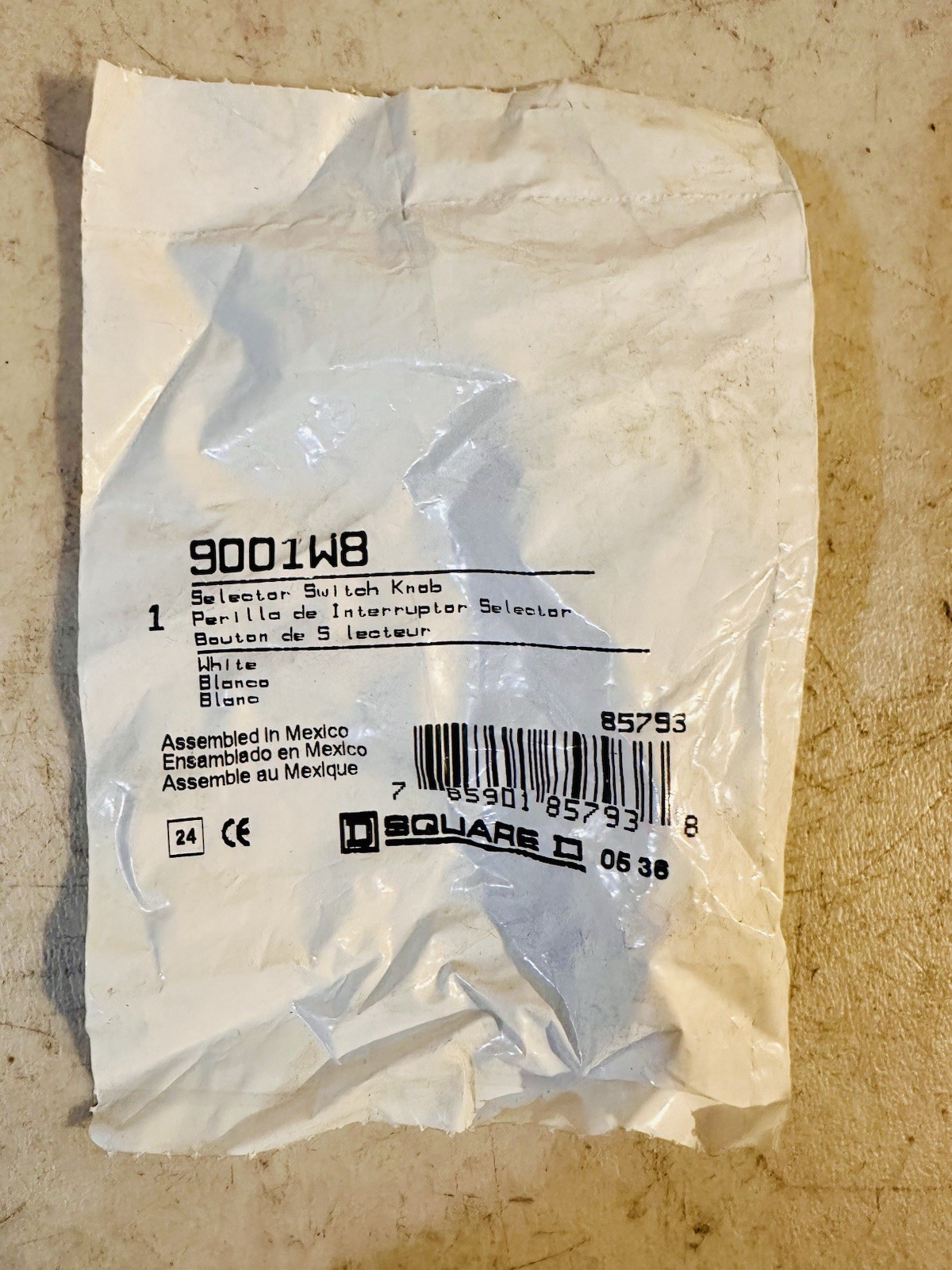 SQUARE D Selector Switch Knob 9001W8