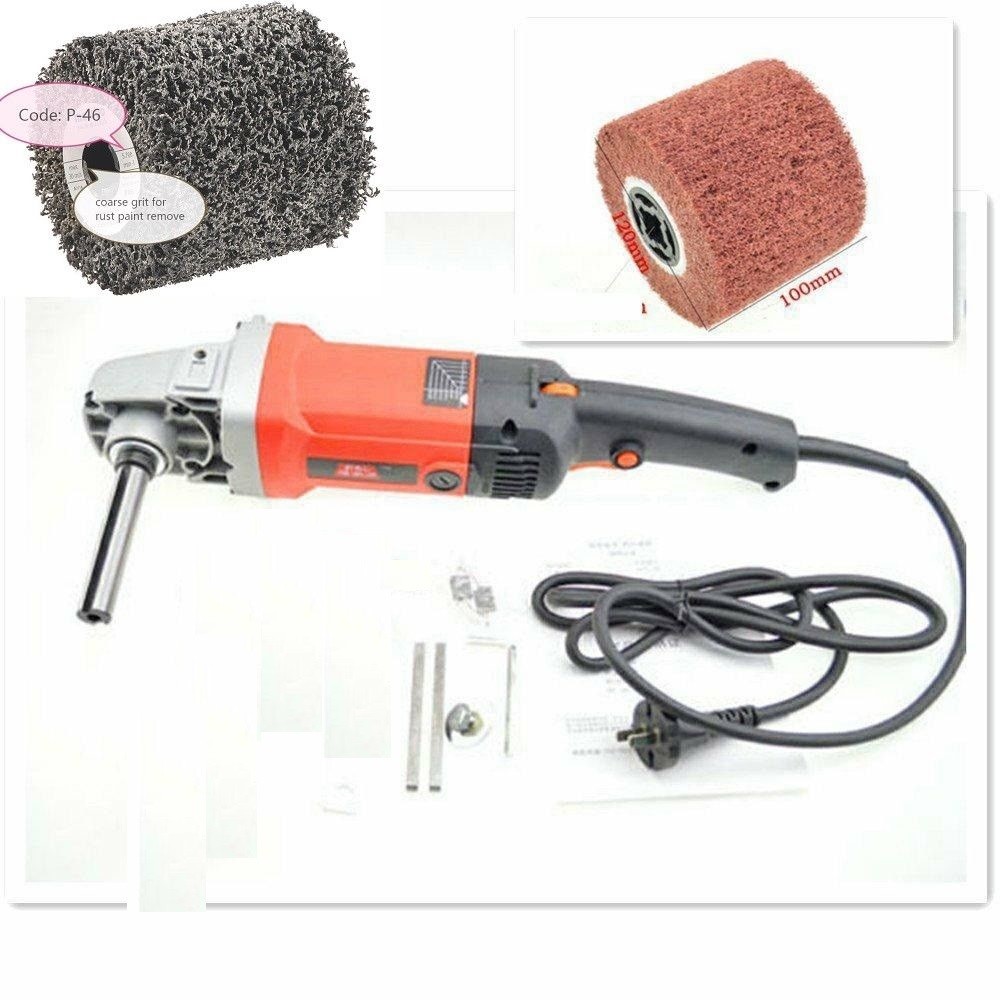 Burnisher 10 strip cleaning wheel stain paint remove linear finishing metal rust