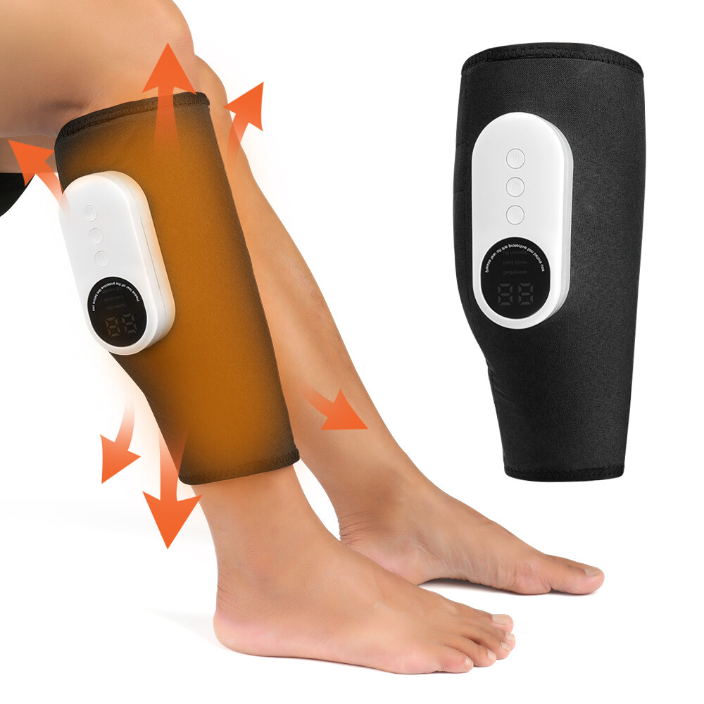 3 Modes Leg Massager Cordless Calf Air Compression Heat Massager Pain Relief
