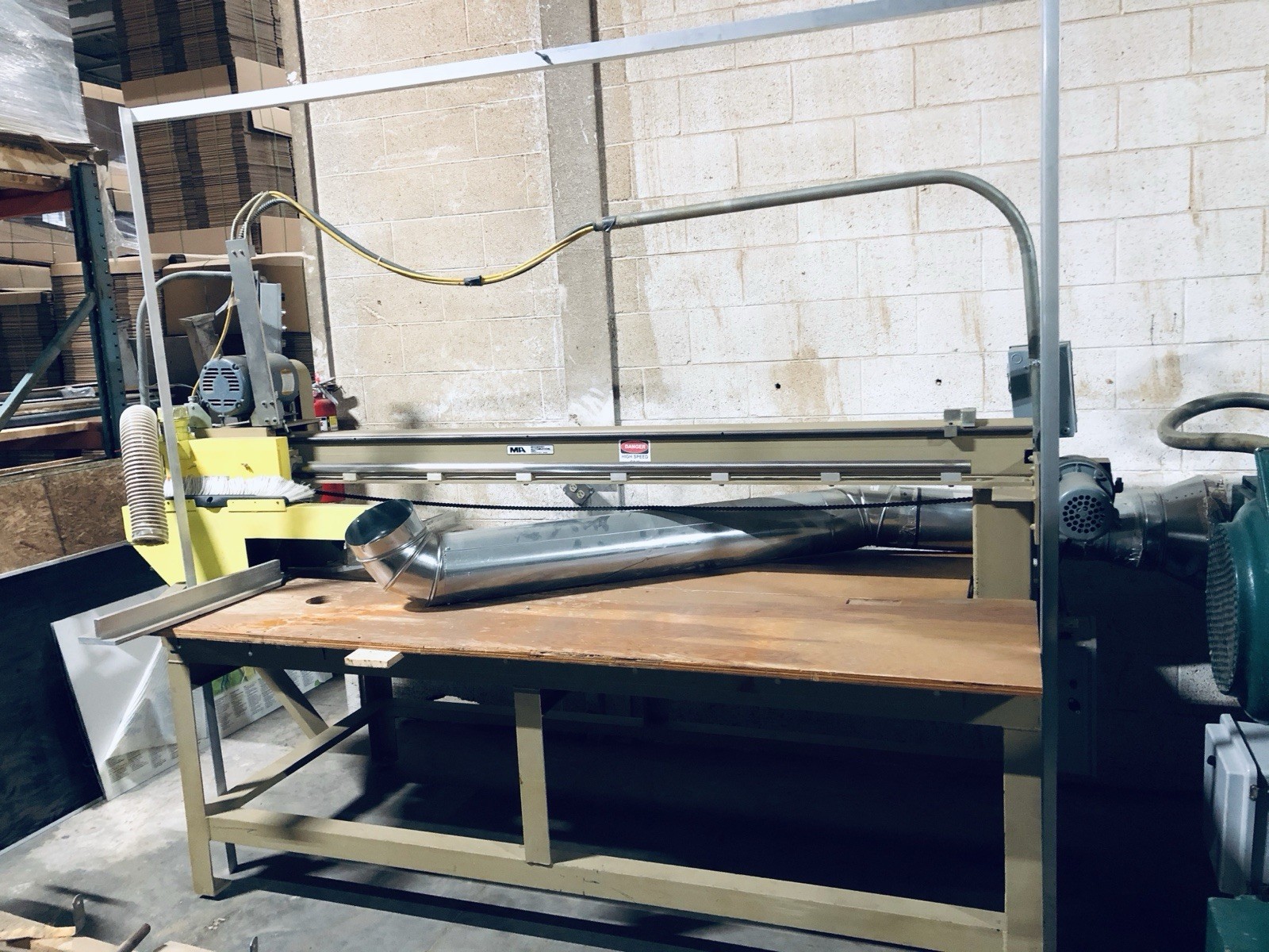 Midwest Automation Beam Saw Model 4010, 230V 14A 3-Phase / 115V 6A 1-Phase