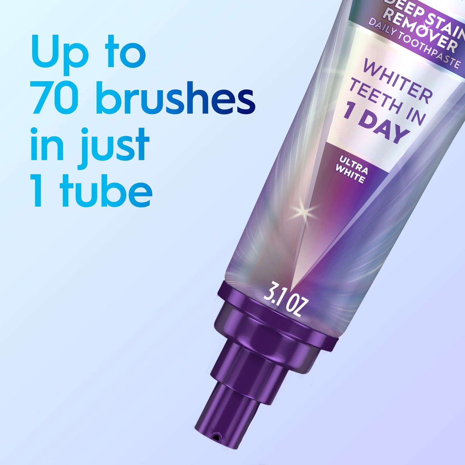 (2 pack) Crest Toothpaste 3DWhite Deep Stain Remover Ultra White - 3.1oz/2pk