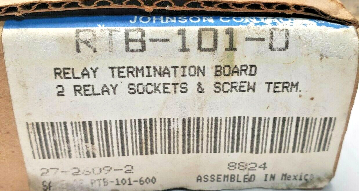 New Johnson Controls Relay Termination Board RTB-101-0