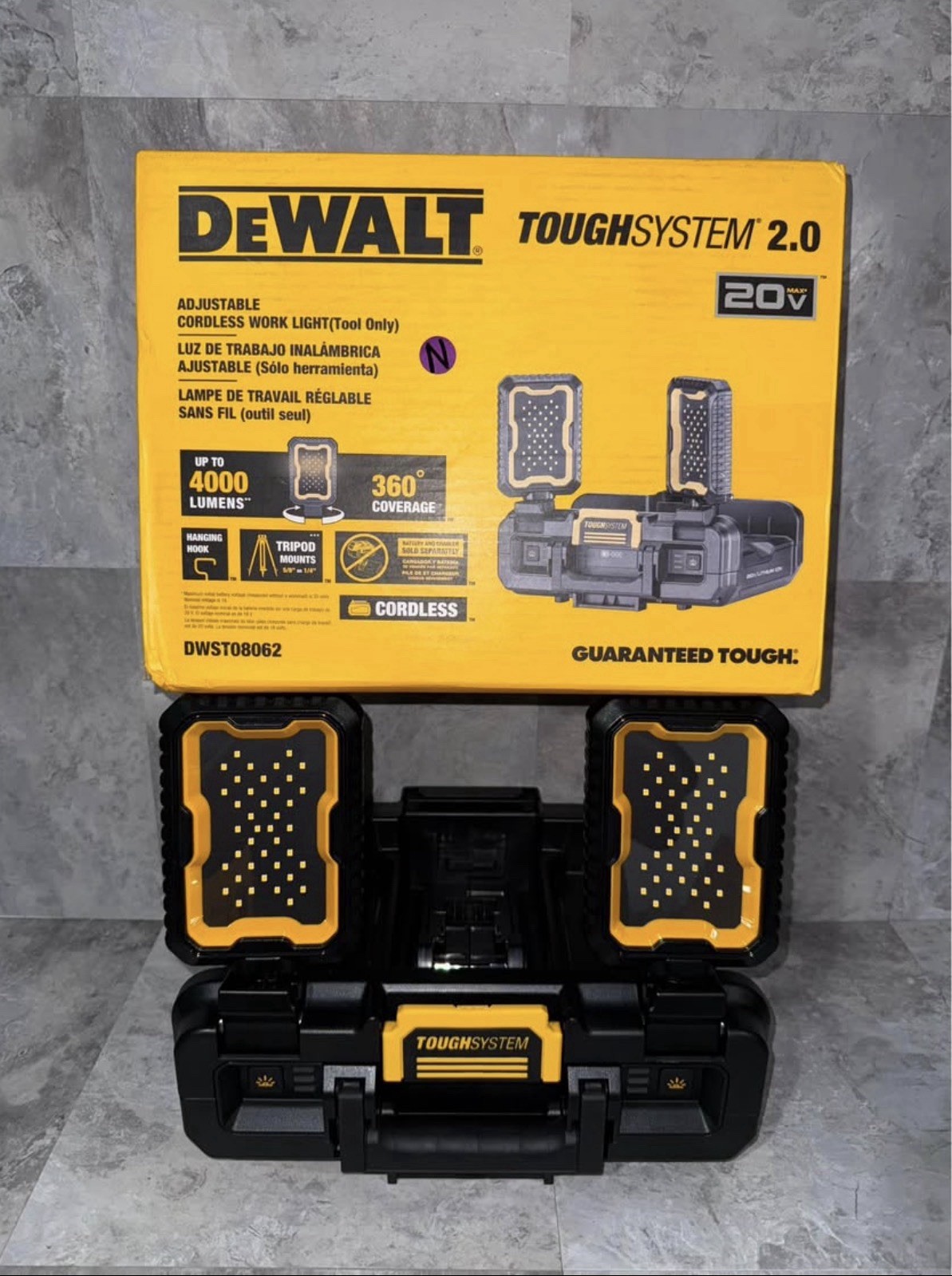 Dewalt DWST08062 Toughsystem 2.0 LED Work Light Cordless 20V (Tool Only)