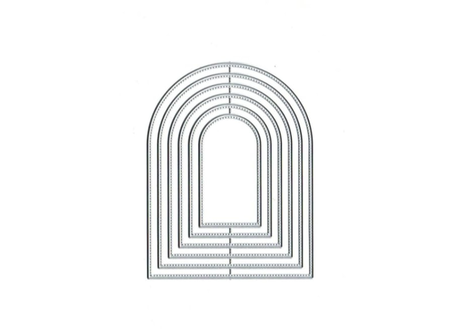 1Pc Overlap Arched Border Metal Cutting Dies for Card Making Kit Embossing Pa...