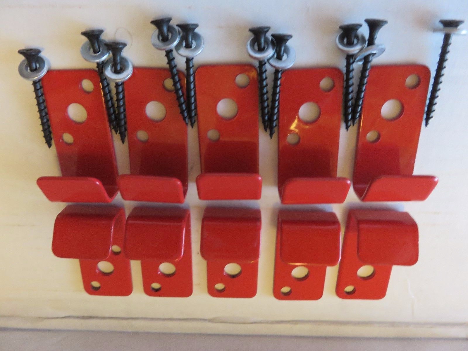 🔥🧯10-WALL HOOKS, BRACKETS-HANGERS for 2 1/2 GAL WATER PRESS FIRE EXTINGUISHER