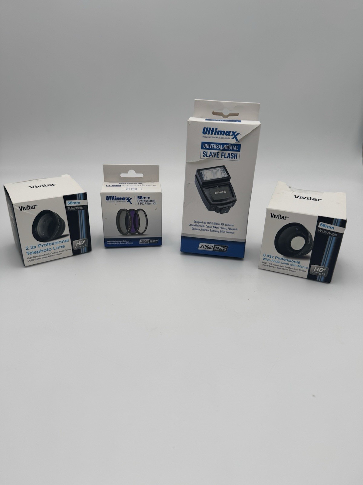 Assorted Lot of Vivitar and Ultimaxx Camera Attachments