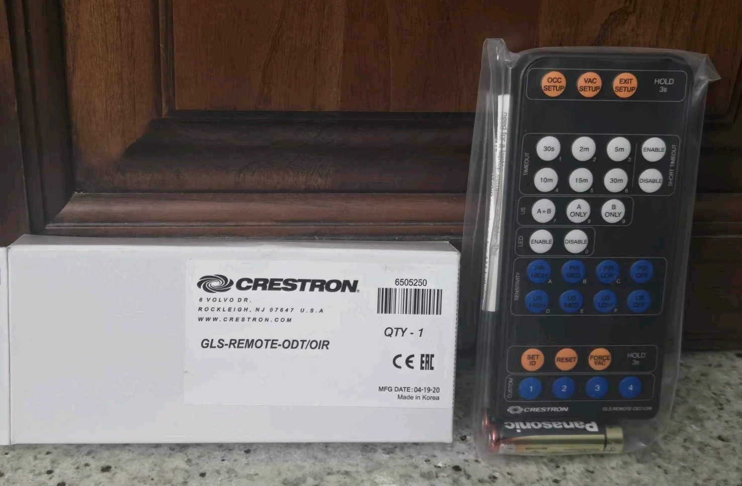 NEW Crestron GLS-REMOTE-ODT/OIR IR Remote for GLS Occupancy Sensors 6505250