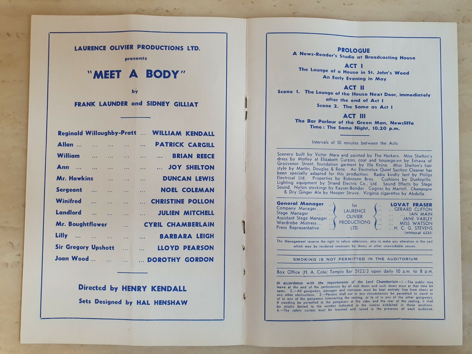 MEET A BODY - WILLIAM KENDALL PATRICK CARGILL BRIAN REECE JOY SHELTON