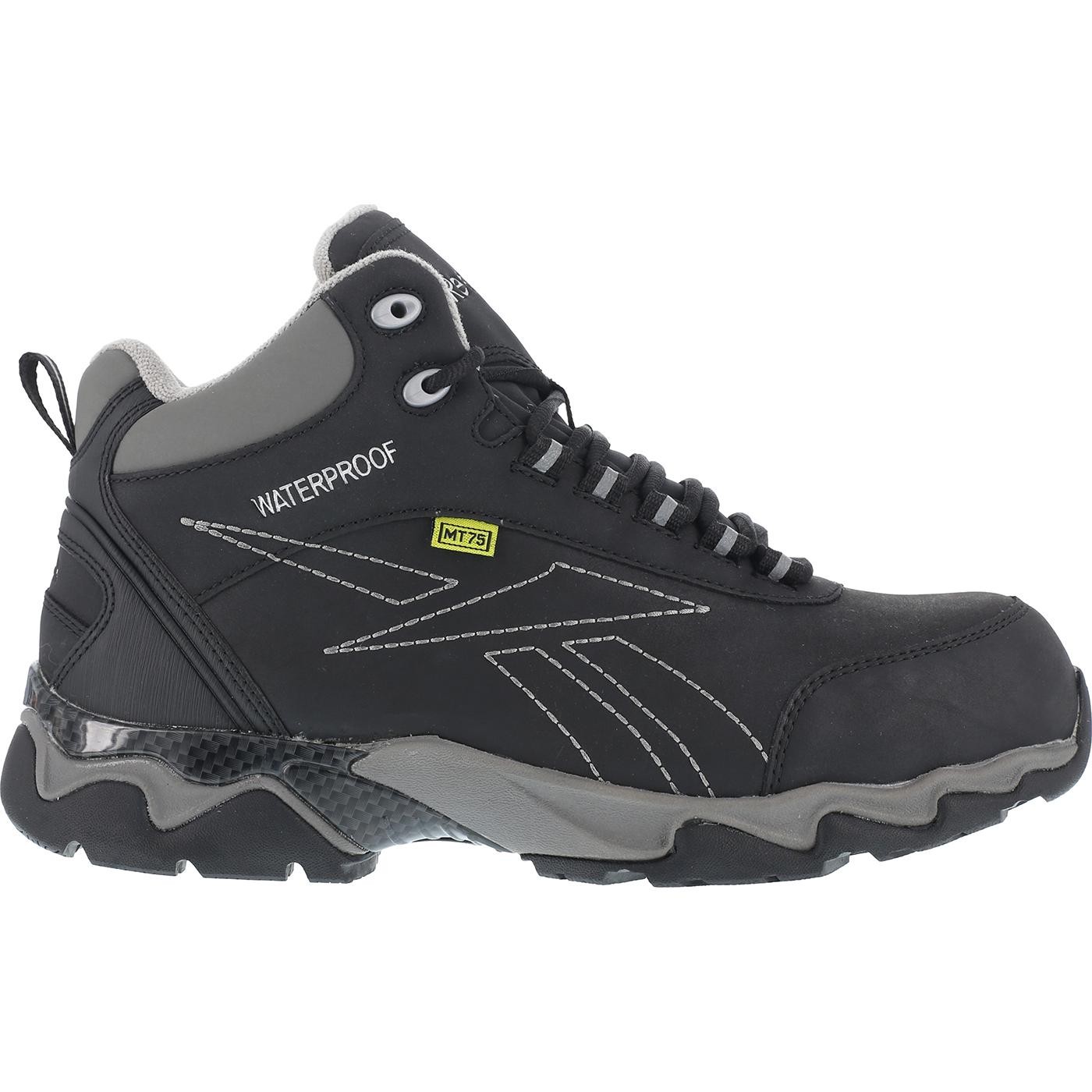 Reebok Beamer Men's Composite Toe Internal Metatarsal Guard Waterproof Black