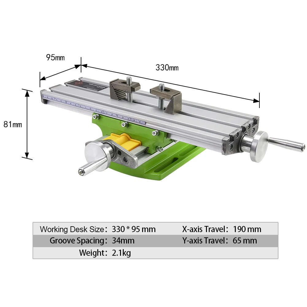Mini Milling Machine Worktable Multifunction Drill Vise Fixture Working Table