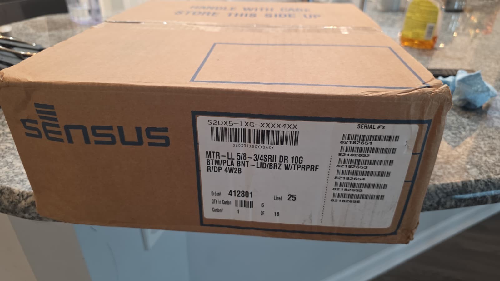 Sensus SR II 5/8" Brass Water Meter – Factory Sealed – New Zero Hours – Lot of 6