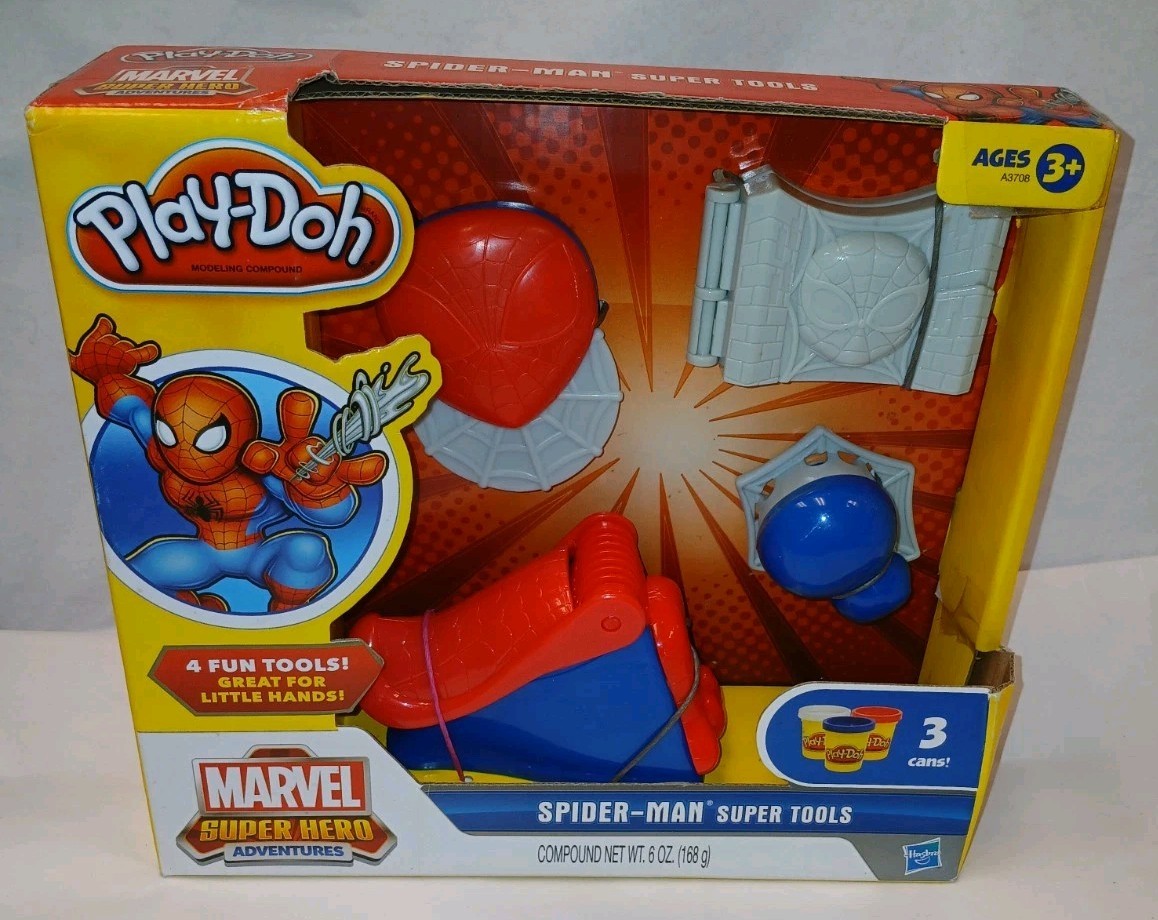 Play-doh Marvel Hero Spider-man Super Tools New