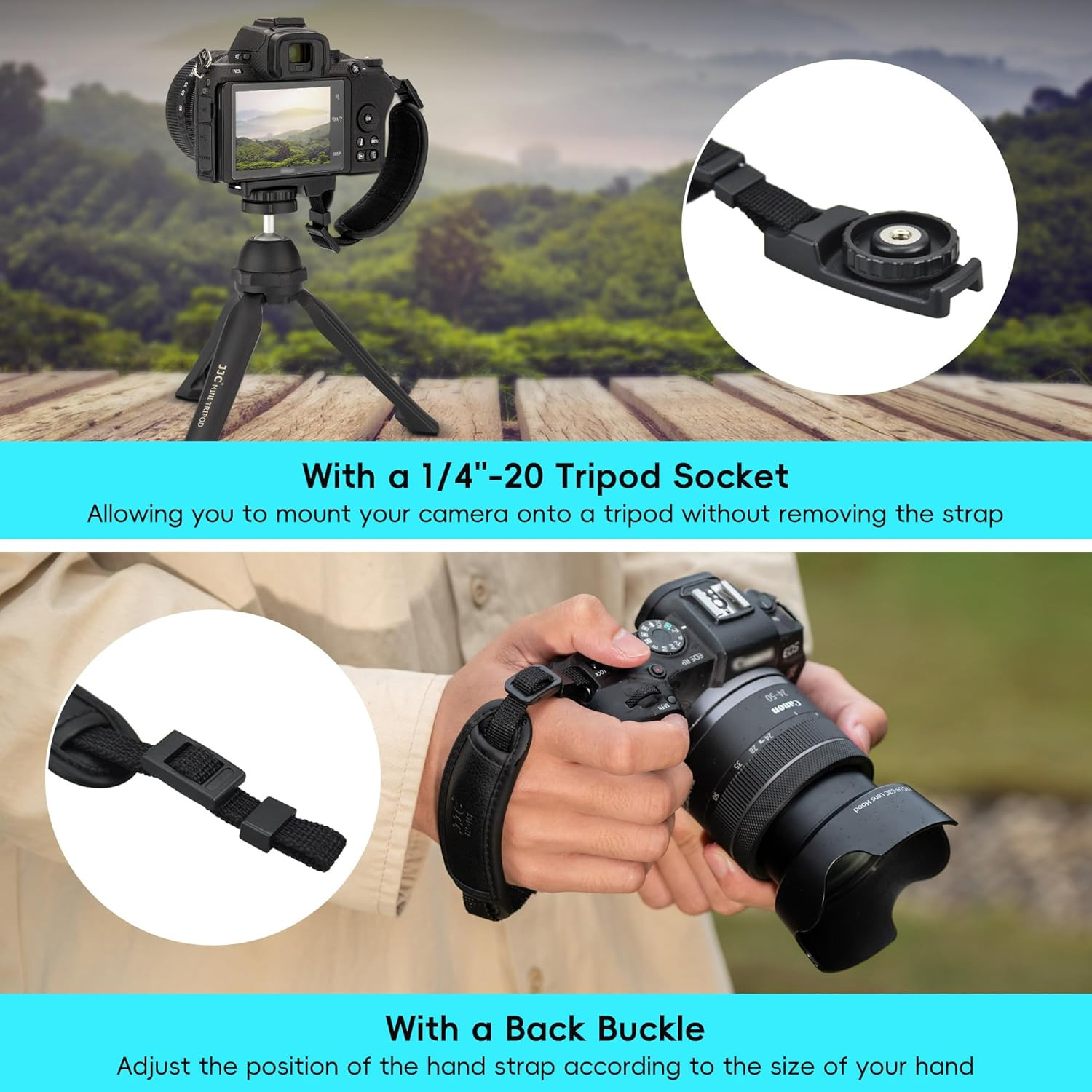 Professional Camera Hand Grip Strap for Canon and Sony Models