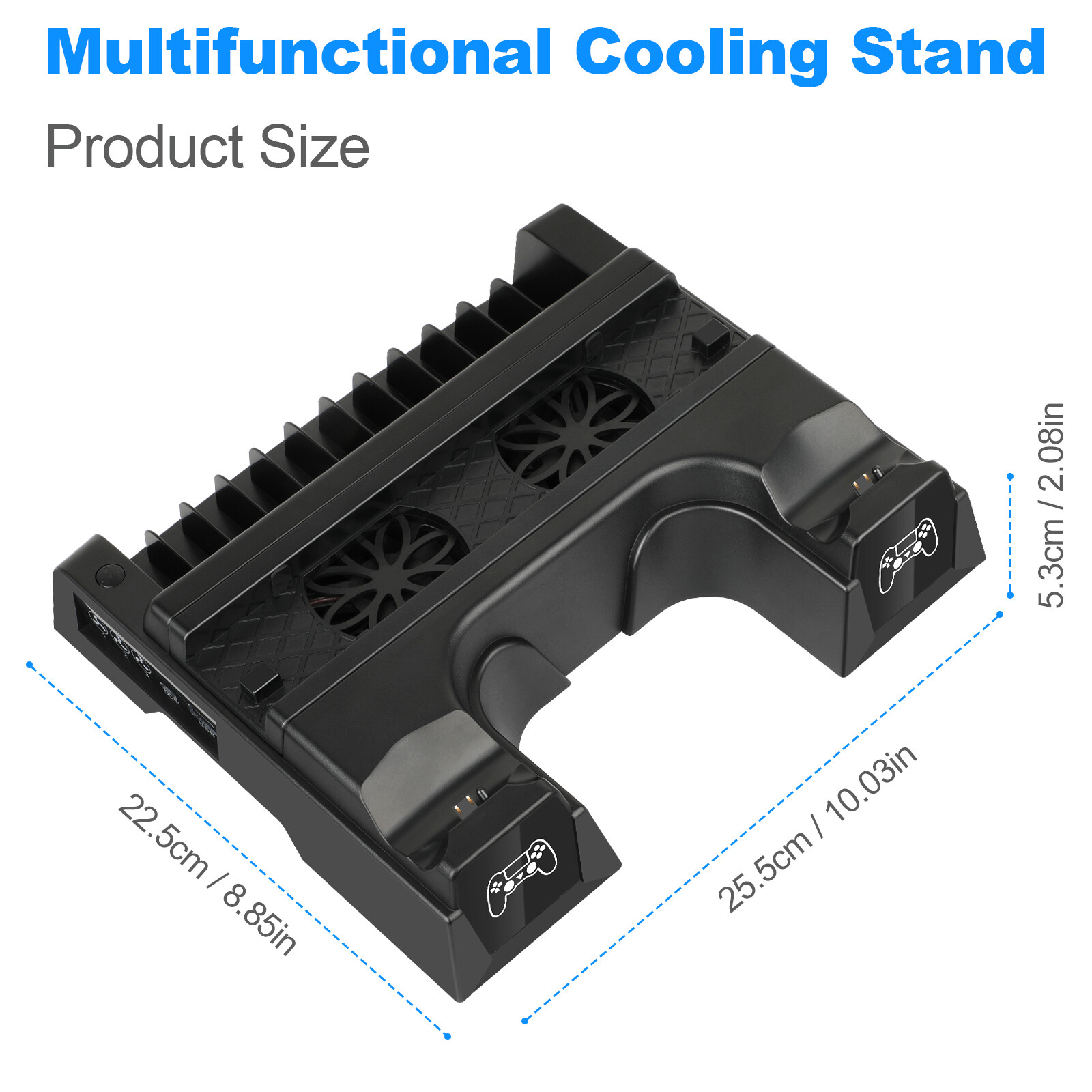 Wireless Dual Controller Charger Dock Station for PS4/Slim/Pro