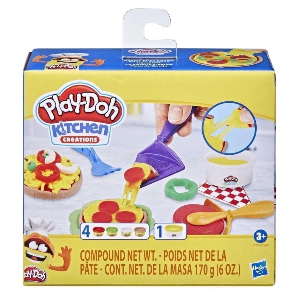 Play Doh Pizza Set with Tools and Elastix for Kids Ages 3 and Up