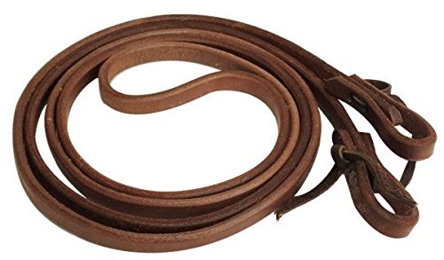 Showman 1/2" X 8' Long Oiled Harness Leather Roping Reins w/ Water Loop Ends