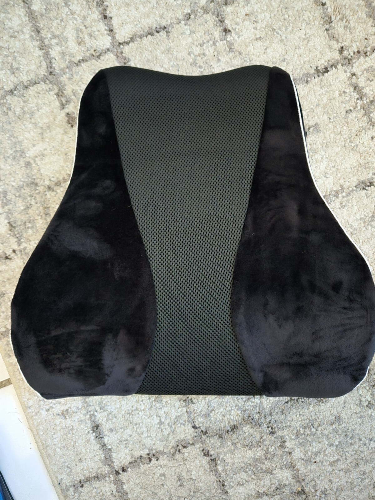 CloudBliss Ergonomic Lumbar Support Pillow Cushion – Standard, Pillow-black