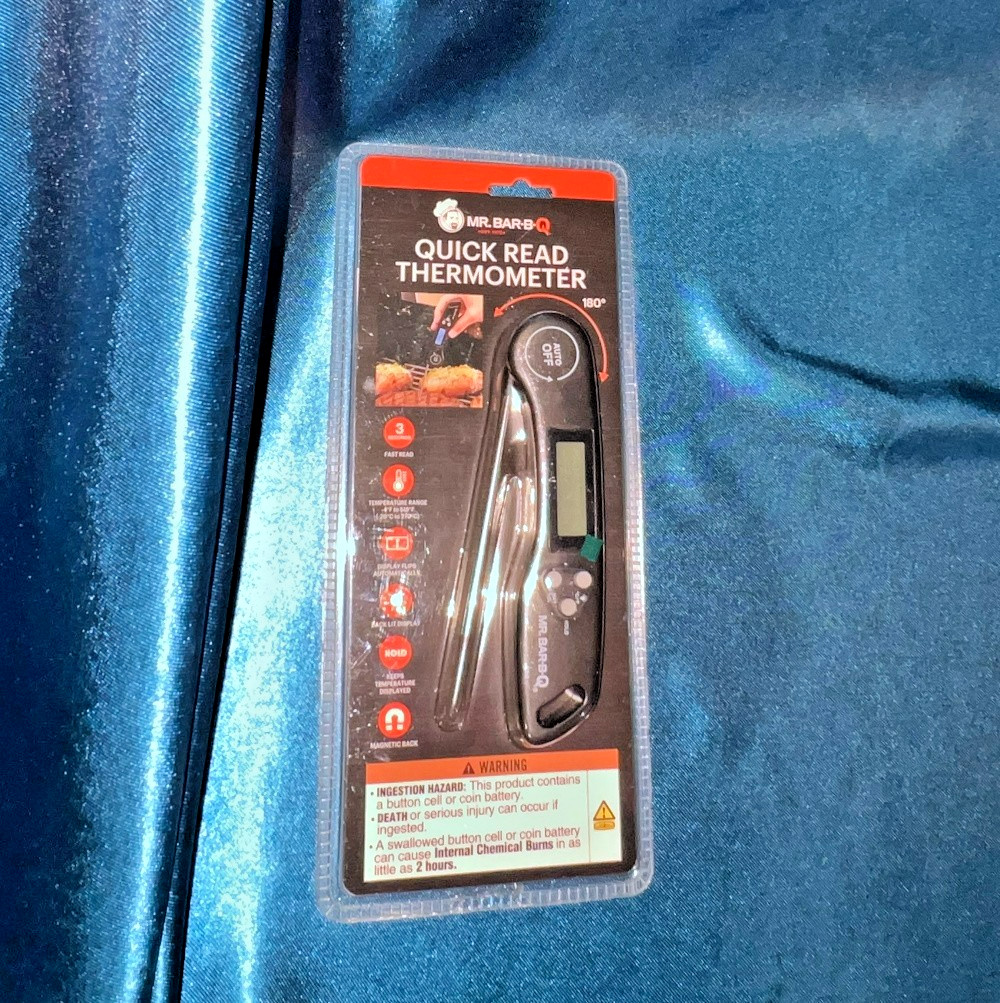 Mr Bar-B-Q Quick Read Thermometer with Back Lit Display - 40317Y