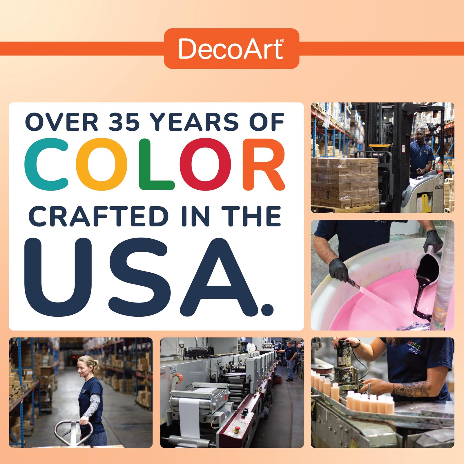 DecoArt Americana Black Light Neon Acrylic 2 Fl Oz (Pack of 6), Set 6