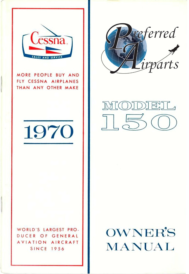 New Cessna 1970 Model 150 Owners Manual p/n D727-13