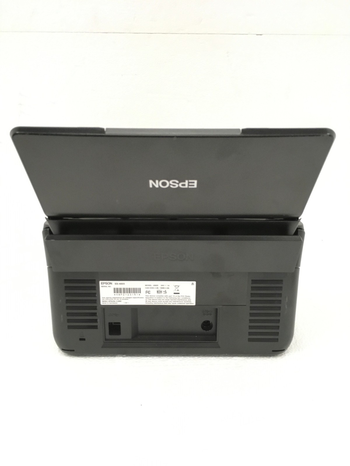 Epson WorkForce ES-400 II Color Duplex Document Scanner, No Ac Adapter, WORKING