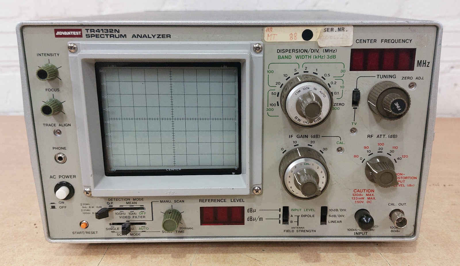 Advantest TR4132N Analog Spectrum Analyzer / Untested From Stock