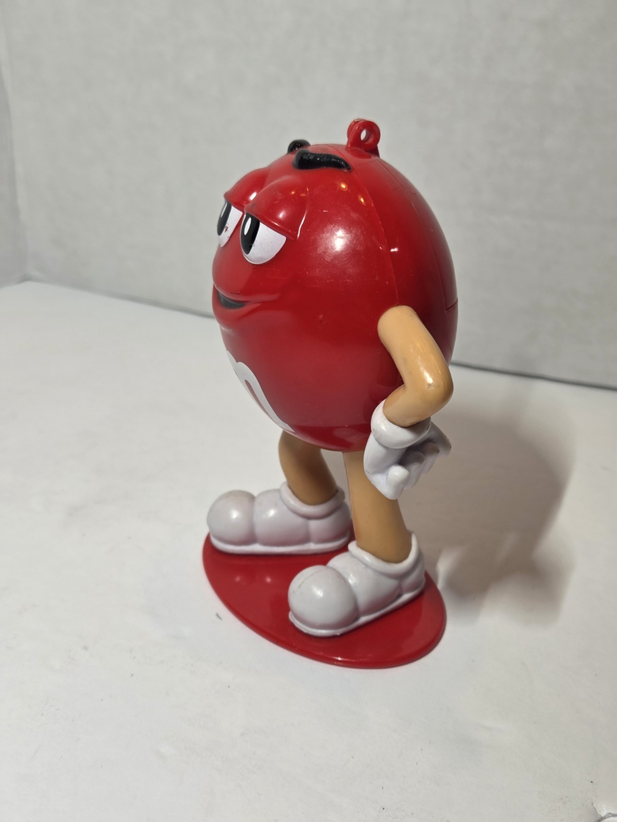 Red M&M Candy Dispenser Figure 6” Mars Candy Character Plastic