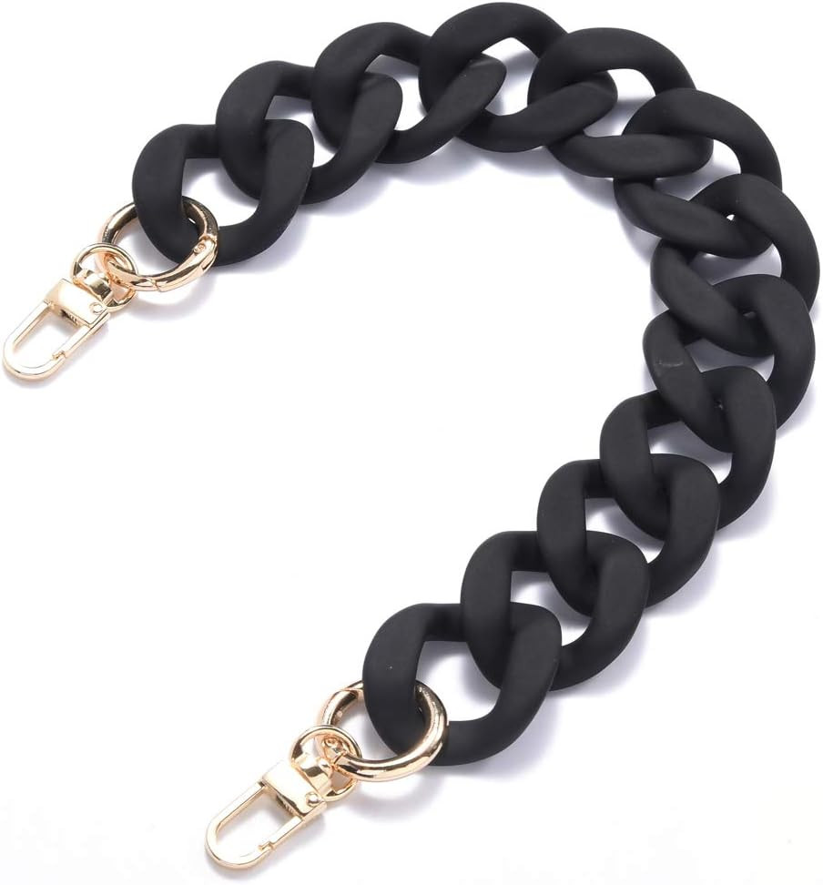 Large Flat Chain Strap - Acrylic Luxury Handbag Strap Fashionable Replacement Pu
