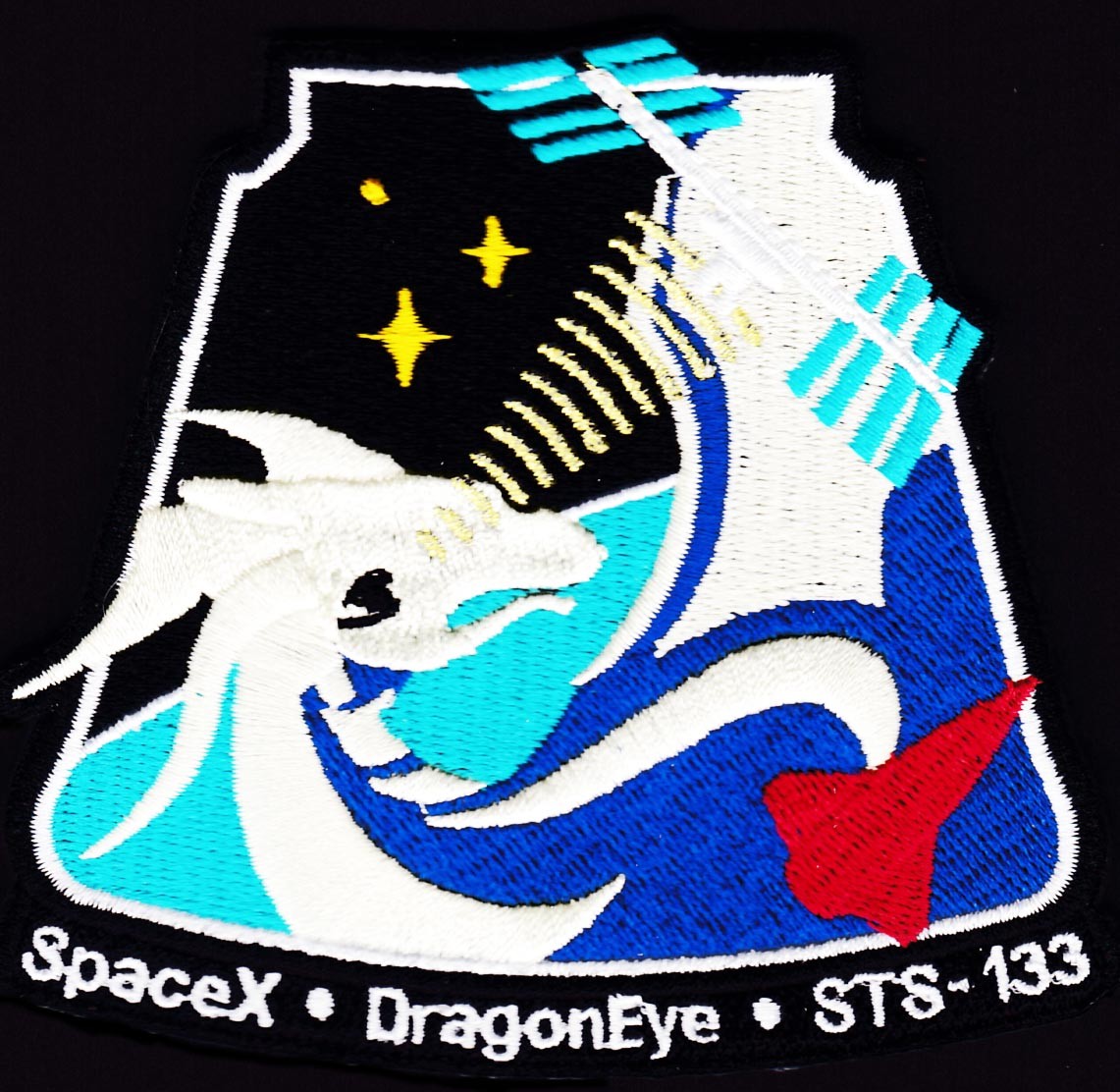 DragonEye - SPACEX - STS-133 SATELLITE Launch - AN EXCELLENT QUALITY REPRO PATCH
