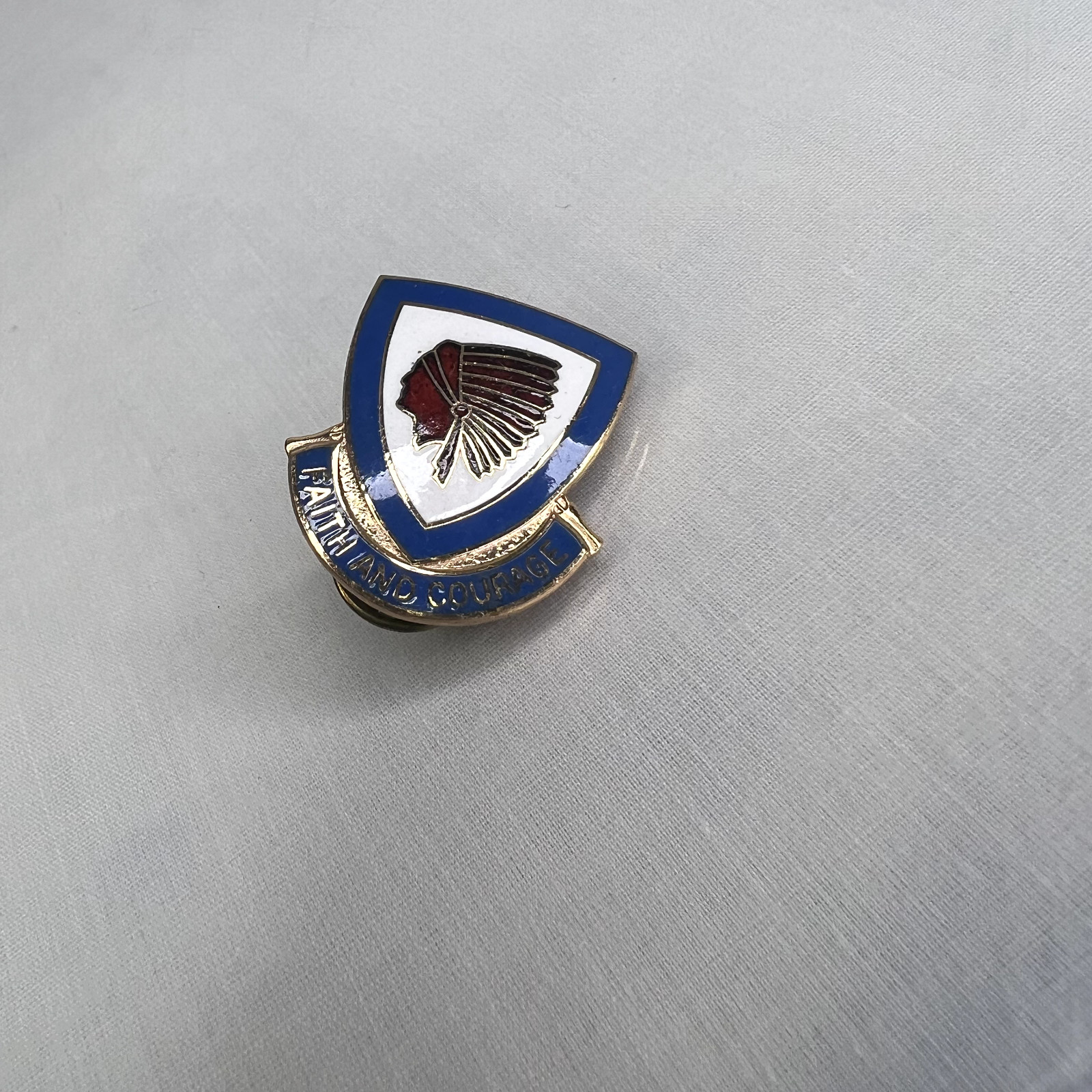 Authentic US Army Faith and Courage Pin Lapel