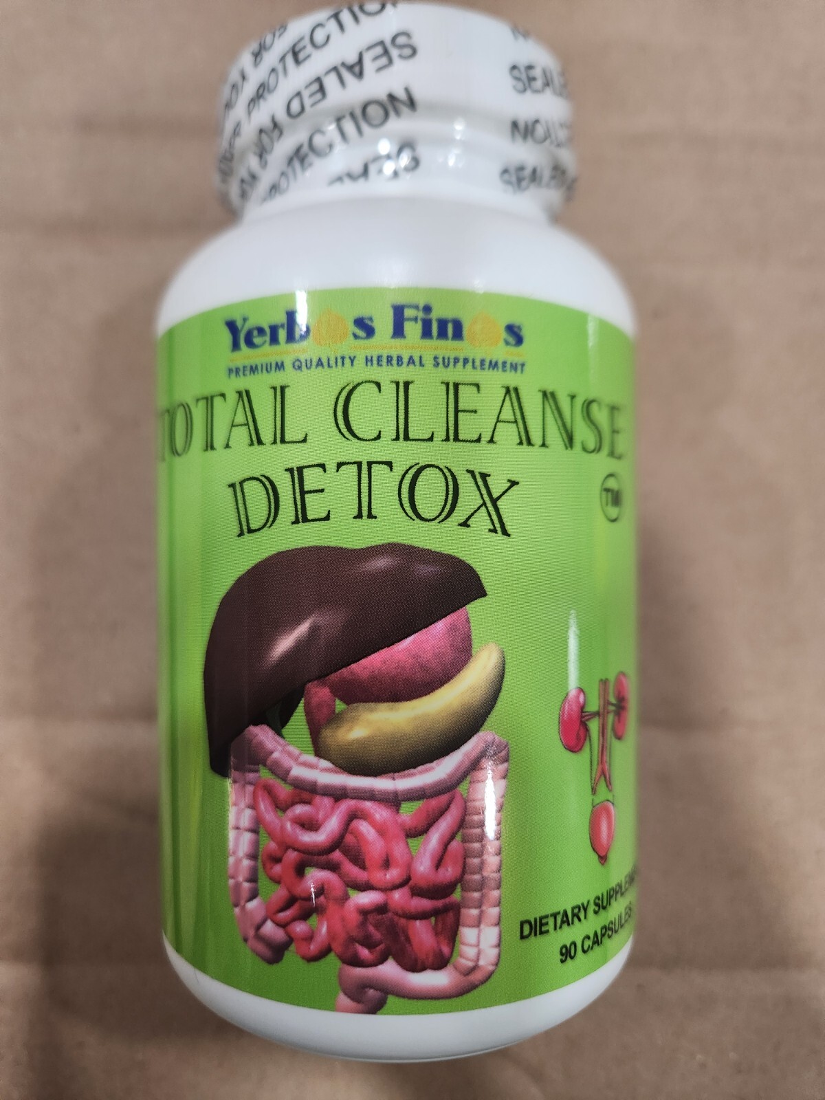 TOTAL CLENSE DETOX YERBAS FINAS EVIMERIA AZTECANO 90 CAPSULES 08/28 SEALED USA