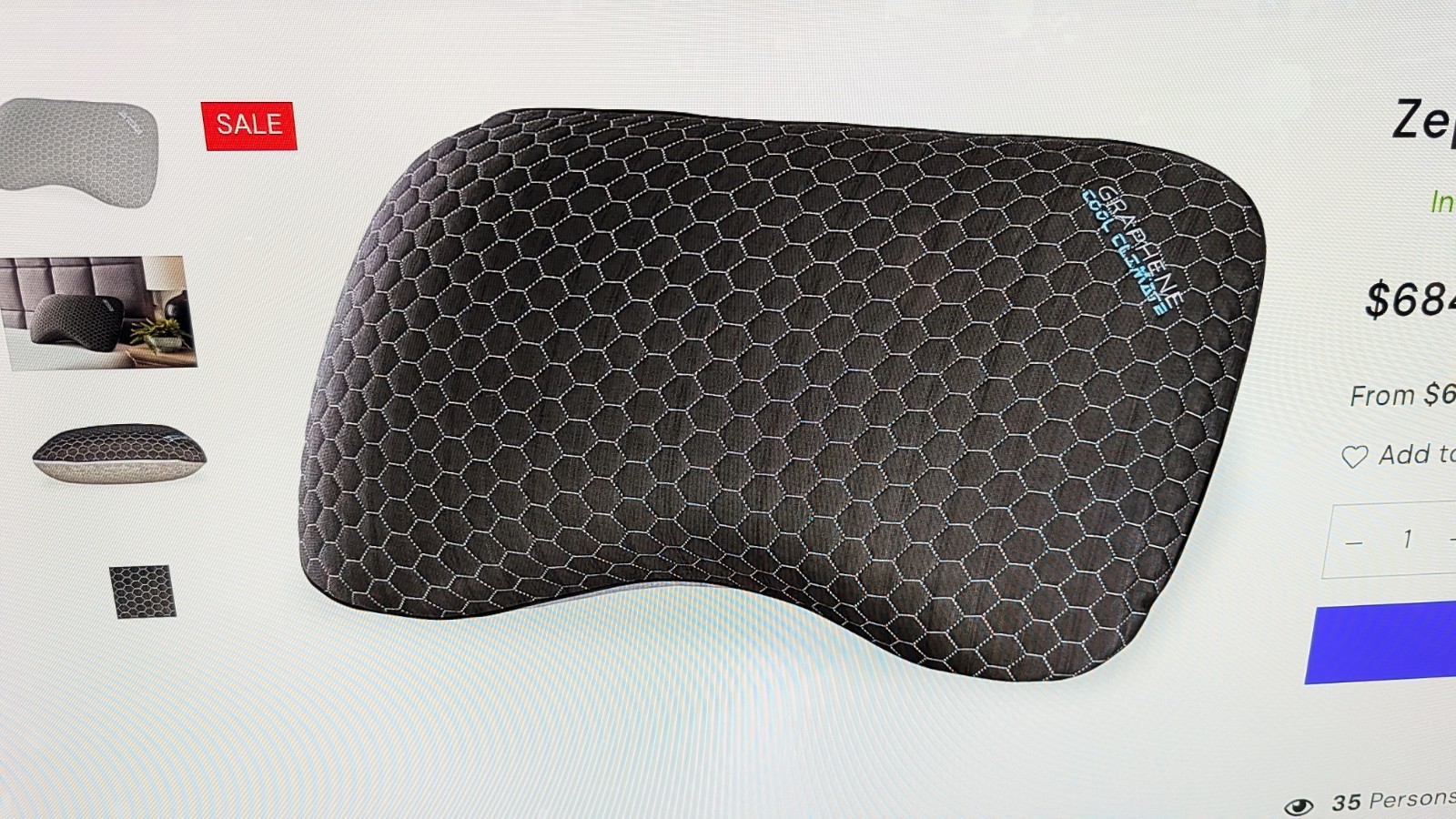 Zephyr 2.0 Graphene Curve Pillow