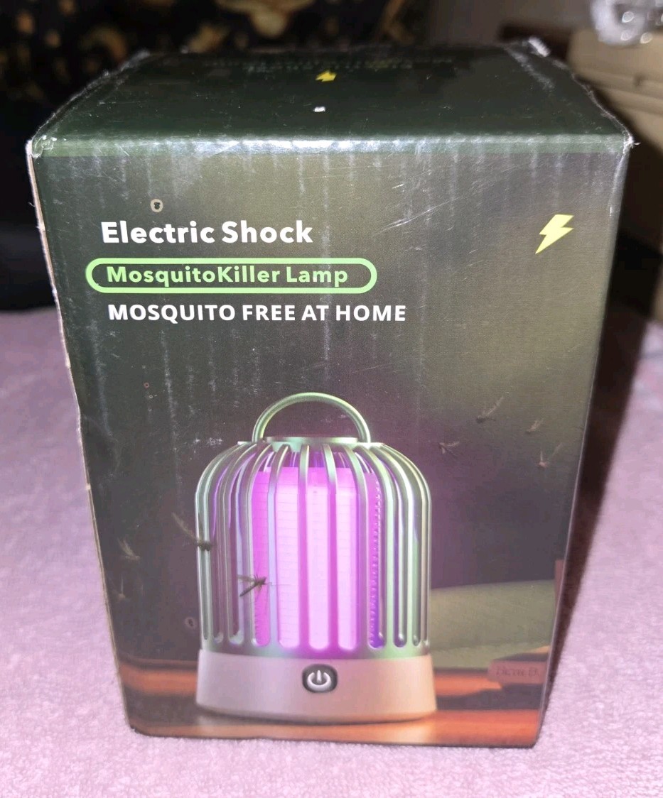 New In Box~BUG ZAPPER~USB Powered Electric Shock~Mosquito Killer Lamp for Home