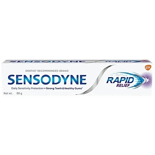 Sensodyne Toothpaste Rapid Relief | Sensitivity Relief -(80gm x 4)